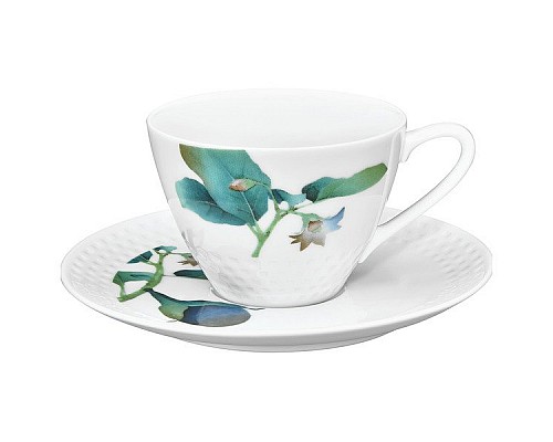 Чашка с блюдцем Овощной букет Баклажан Noritake 210 мл