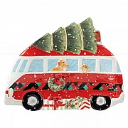 Тарелка-машина Certified Intl "Домой на Рождество" 23 см