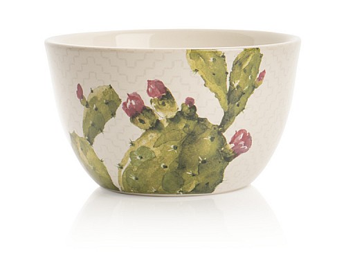 Салатник Certified Intl "Кактусы, Мамиллярия в цвету" 13 см