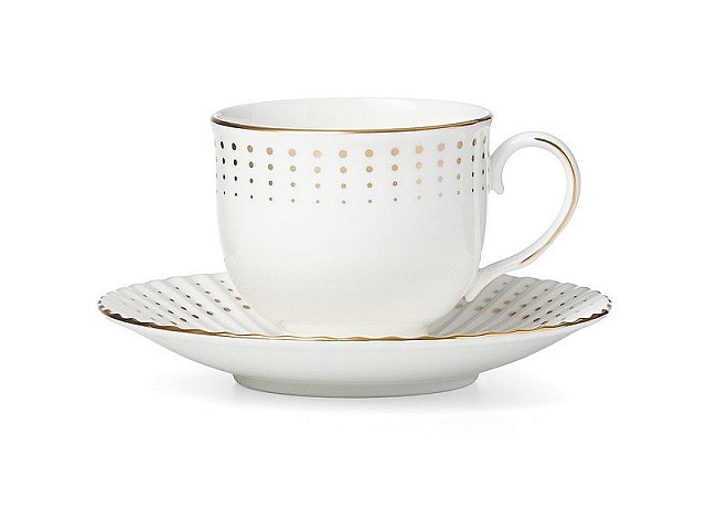 Чашка чайная с блюдцем Lenox Золотой водопад 150 мл