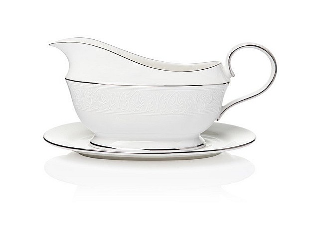 Соусник с подставкой 475мл Lenox Ханна, платиновый кант