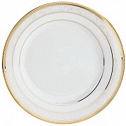 Тарелка обеденная 27см Noritake Хэмпшир, золотой кант