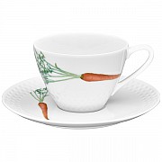 Чашка с блюдцем Овощной букет Морковка Noritake 210 мл