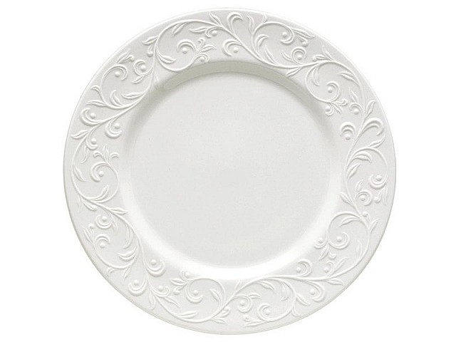 Тарелка обеденная 28,5см Lenox Чистый опал, рельеф