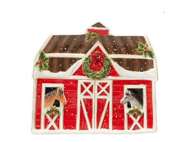 Тарелка Certified Intl "Рождество на ферме" 23 см