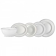 Сервиз столовый Lenox Федеральный, платиновый кант на 6 персон 20 предметов подарочный