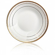 Тарелка суповая 23см Noritake Хэмпшир, золотой кант
