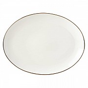 Блюдо овальное Lenox Трианна 37см (белое)
