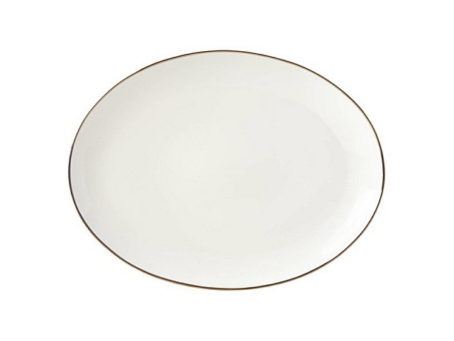 Блюдо овальное Lenox Трианна 37см (белое)