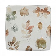 Тарелка для закусок квадратная Certified Intl "Прогулка в лесу, Листья" 15 см