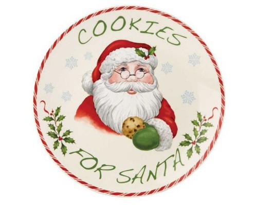 Тарелка 23см Печенье для Деда Мороза Lenox Серия Новогодняя