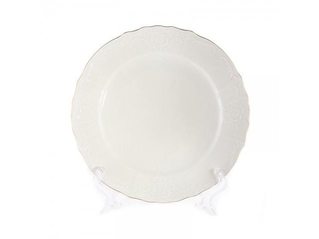 Набор тарелок 17 см Бернадотт Белый узор 6 шт