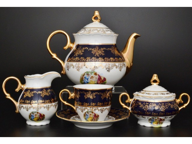 Чайный сервиз Офелия Мадонна Кобальт MZ на 6 персон