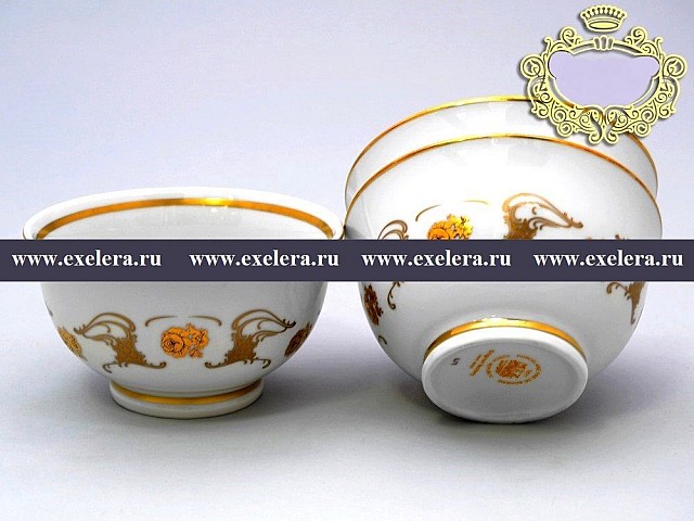 Пиала 10 см Анжелика Золотая роза Винтаж MZ