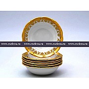 Набор салатников 13 см Анжелика Золотая роспись MZ 6 шт