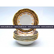 Набор салатников 13 см Магнолия Зеленый лист MZ 6 шт