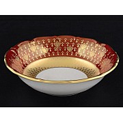 Набор салатников 19 см Мария Луиза Лилия Красная Carlsbad 6 шт