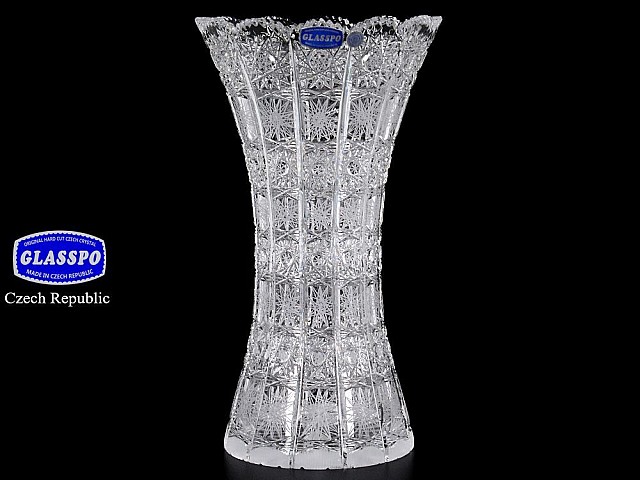 Ваза иксовка 30 см Glasspo Bohemia