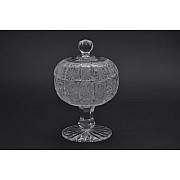 Конфетница доза 11 см на ножке Glasspo Bohemia