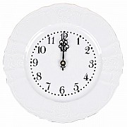 Часы круглые 27 см Бернадотт Белый узор