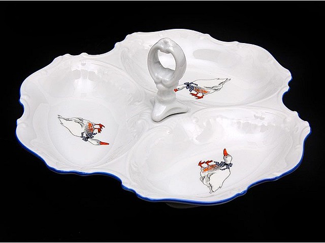 Менажница 24 см Офелия Гуси MZ