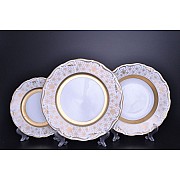 Набор тарелок Мария Луиза Лилия Белая Carlsbad на 6 персон 18 шт