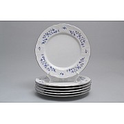 Набор тарелок 25 см Бернадотт Васильковый узор 6 шт