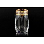 Набор стаканов 380 мл Идеал Золотой листок Crystalite Bohemia 6 шт