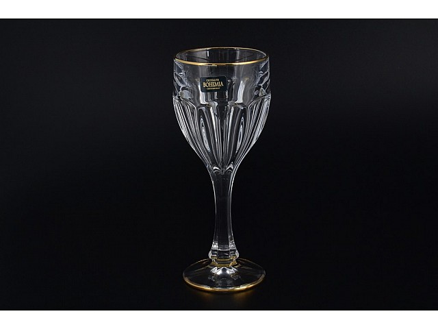 Набор бокалов для вина 290 мл Сафари голд R-G Bohemia Crystal