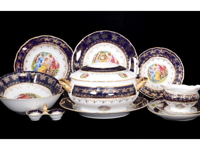 Столовый сервиз Офелия Мадонна Кобальт MZ на 6 персон 27 предметов