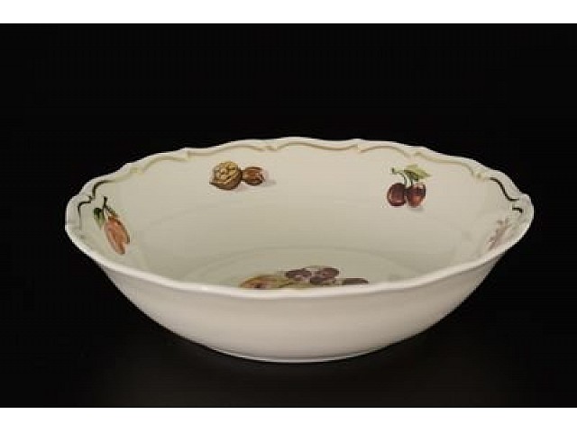 Набор салатников 19 см Анжелика Слоновая кость Фрукты MZ 6 шт