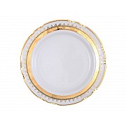 Набор тарелок 24 см Thun Констанция Изумруд Золотой орнамент 6 шт