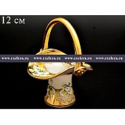 Корзина 12 см Bohemia Лепка Белая E-V