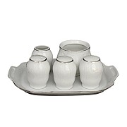 Набор для специй 6 предметов Бернадотт Платиновый узор