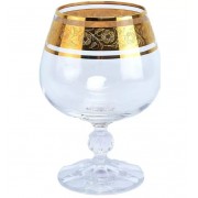 Набор бокалов для бренди 250 мл Клаудиа Золото V-D Crystalite Bohemia 6 шт
