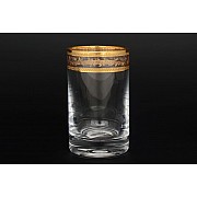 Набор стаканов для воды 230 мл Идеал Золотой листок Crystalite Bohemia 6 шт