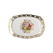 Блюдо прямоугольное 21 см Мадонна перламутр Корона Queens Crown