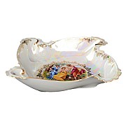 Салатник 31 см Мадонна перламутр Корона Queens Crown