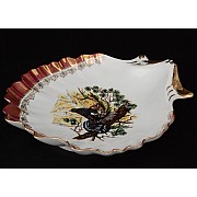 Салатник ракушка 24 см Охота красная Корона Queens Crown