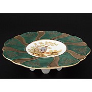 Конфетница 20 см Охота зеленая Корона Queens Crown