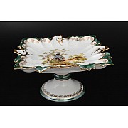 Блюдо Охота зеленая Корона Queens Crown 32 см