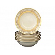 Набор салатников 19 см Falkenporzellan Cream Saphir Gold 6 шт