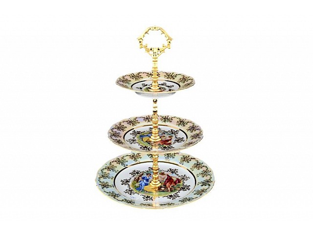 Этажерка (Горка) 3 яруса Магнолия Мадонна перламутр MZ