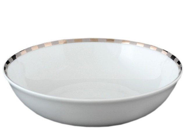 Набор салатников 19 см Thun Опал Платиновые пластинки 6 шт