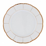 Набор тарелок 21 см Менуэт Отводка золото Thun 6 шт