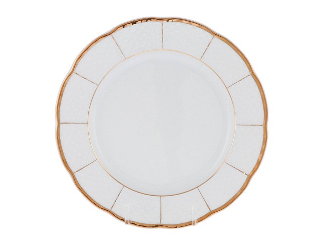 Набор тарелок 21 см Менуэт Отводка золото Thun 6 шт