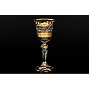 Набор рюмок для водки 60 мл Кристина Костка Стразы синие R-G фон Bohemia 6 шт