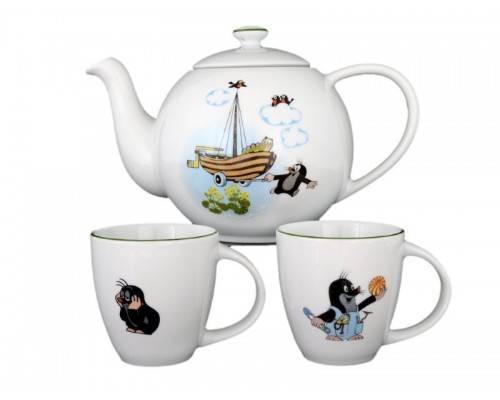 Детский набор для чая Крот и лодка Thun 3 предмета