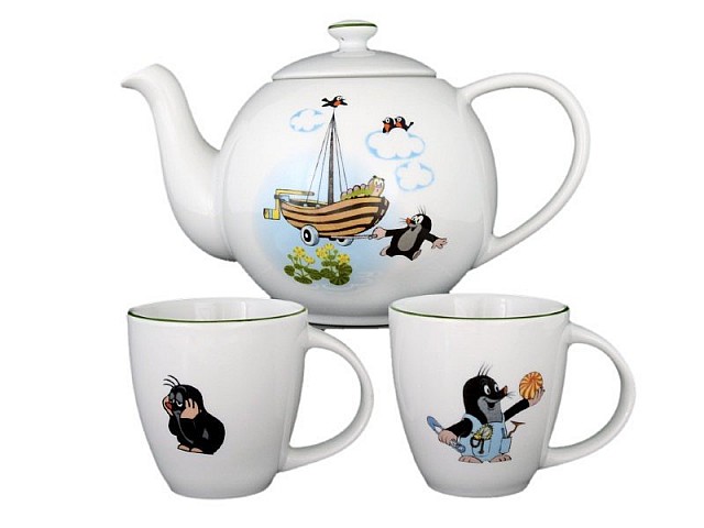 Детский набор для чая Крот и лодка Thun 3 предмета