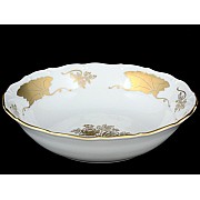 Салатник Мария Луиза Кленовый лист Белый Carlsbad 19 см